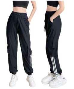 Quần Jogger Thể Thao Nữ Túi Hộp 3 Sọc