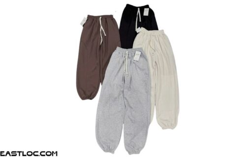 Quần jogger nữ trơn chất liệu nỉ cotton